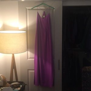 J Crew Fuschia Formal Maxi Dress size 0